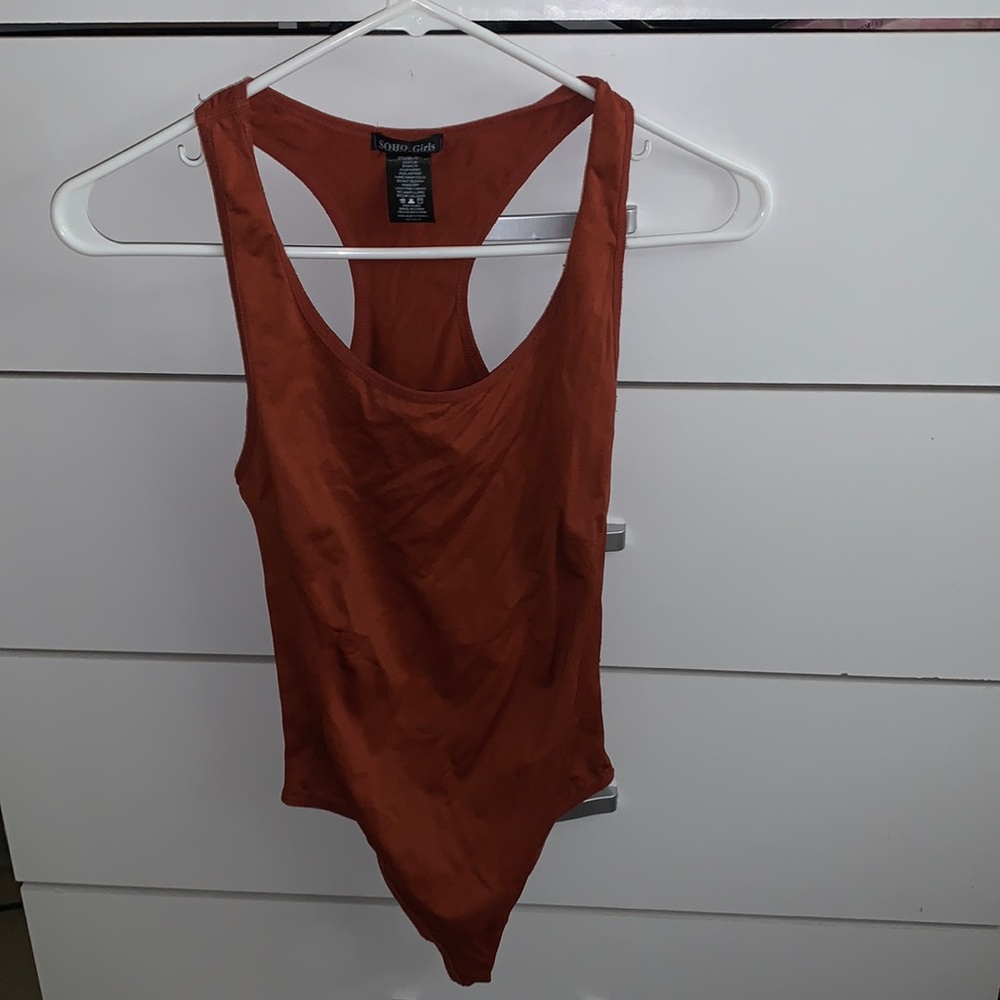 RED SOHO GIRLS BODYSUIT